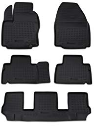 Element Gummimatten Passgenaue Fußmatten Ford Galaxy 2006-2015 (FN) 5tlg, Schwarz