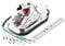 Motorcycle Skull Tombstone Rear Turn Brake Tail Light Signal Cruiser Chopper Touring Scooter Offroad Atv Dual Sport Bike (Chrome)