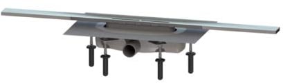 KESSEL Duschrinne Linearis Infinity 60 L: 800 mm, DN 40, Edelstahl gebürstet 45100.08