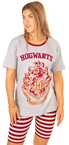 Harry Potter Pyjamas Women's Adult T-Shirt with Cycle Shorts Loungewear