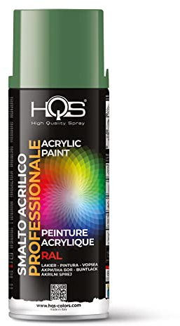 HQS Bombe de peinture acrylique, couleurs Ral (Ral 6011 - Vert réséda)