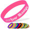 Bracelet en Silicone Personnalisable Bracelet en Caoutchouc Femme Homme Enfant pour Les Événements Festival de Collecte de Fonds,160mm Longueur,Rose