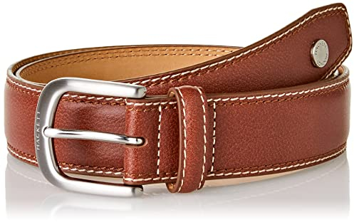 HACKETT LONDON Herren Cnt Stitch Belt Gürtel, TAN Braun, 28