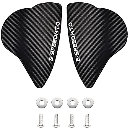 ESPEEDMTC Für YAMAHA R6 R7 2017-2023 Seitenspiegel Loch Cap Spiegel Mount Abdeckung Rückspiegel Abdeckung Dekorative Windschutzscheibe Abdeckung CNC Aluminiumlegierung Zubehör Motorrad Teile (Schwarz)