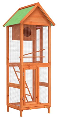 vidaXL Bird House Brown 60x58.5x160 cm Solid Wood Pine