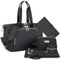 ITIEZY Wickeltasche für Babys – große Mama-Tasche mit tragbarer Wickelunterlage, Schnullertasche, Krankenhaus-Tasche, Reise-Babytasche, A1, Schwarz, 7 Stück, Medium, Wickeltasche