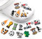 Jatidne 30 Shoe Decoration Charms for Football Croc Charms, PVC Cartoon DIY Shoe Accessories for Kids Boys