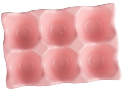 Hemobllo Modern Ceramic Egg Holder 6 Grids Kitchen Egg Storage Box Anti-slip Bottom