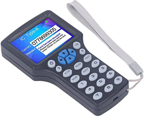 Leser-Kopierer-Duplikator, Schwarzer NFC-Kartenleser mit UID-Schlüsselanhänger HD 2,8-Zoll-Vollfarbbildschirm-Kartenkopierer-Schreibgerät, Speicherkartenzubehör