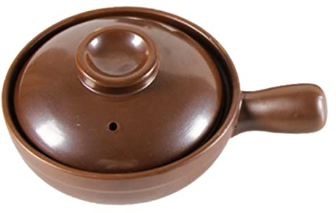 Zerodeko Sartén Con Tapa Olla Caliente De Barro Olla Pequeña Olla Caliente Eléctrica Olla De Estofado De Comida Ollas Con Tapa Cazuela De Ceramica Coreano Estufa Cerámica