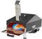 CYBER Serie Forno per Pizza Auto-Rotante a 360°, Forno per Pizza a Pellet di Legna da Esterno con Pietra per Pizza da 12”, Griglia Portatile per Feste in Cortile, Campeggio e Picnic, Nero
