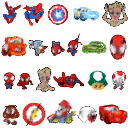 Cartoon Embroidery Patches, 22 PCS Patches for Clothing Embroidery Applique Interfacing for Sewing Iron on Iron-on Patches Fabric Repair Patch for Kids T-Shirts Backpacks Jeans Clothes Shoes Hats