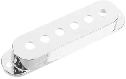 Offene Single Coil Gitarren Tonabnehmerabdeckung aus Metall Silber | Ersatz für E-gitarre, Zubehör mit Offenem Stil, Passend für Single Coil Pickups