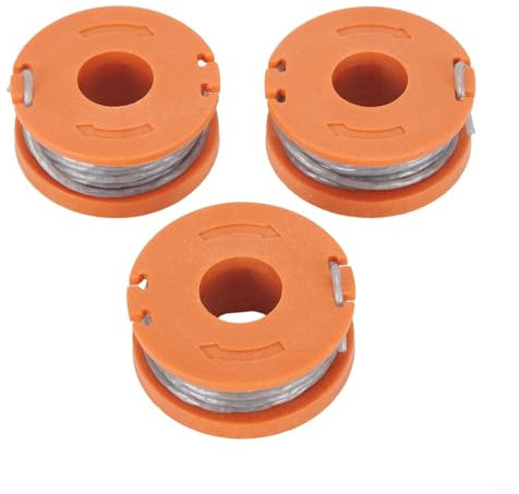 Bulevisiter 3 Pack String Trimmer Spool Line 2.5m For SPARE GO Compatible With For McGregor MCT1825 MET2523 Cordless Grass Trimmer