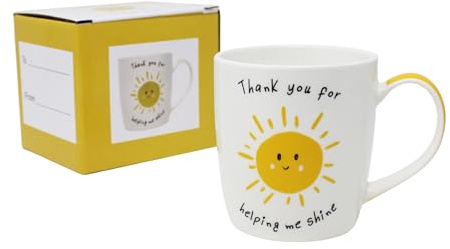 Peggy Wilkins Thank You for Helping Me Shine Coffe Mug Thank You Teacher Gift 300ml