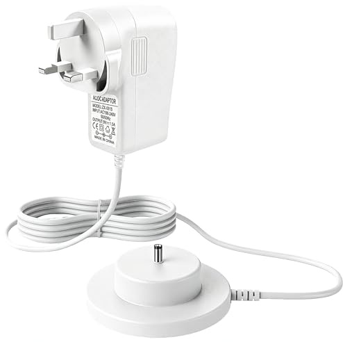 Replacement Charger for Toniebox, 9V 1.5A Charging Station Dock with 1.8M Cable, UK 3 Pin Plug Power Adapter for Tonies Audio Speaker Player, White