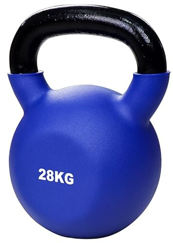 BodyTrain Cast Iron Neoprene Coated Kettlebells, 4-40kg Weight Options, Single, Pairs, Racks, Sets - Home Fitness Training and Commercial Gym