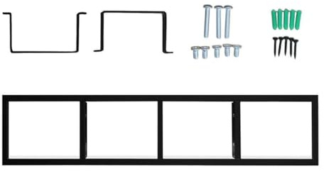 AMSLSIU Wall Mounted CD DVD Storage Rack Display Shelves Designed To Home Decor While Storing Media No Professional Tools Are Needed Wall Mount Display Holder Hanging Shelf Stand
