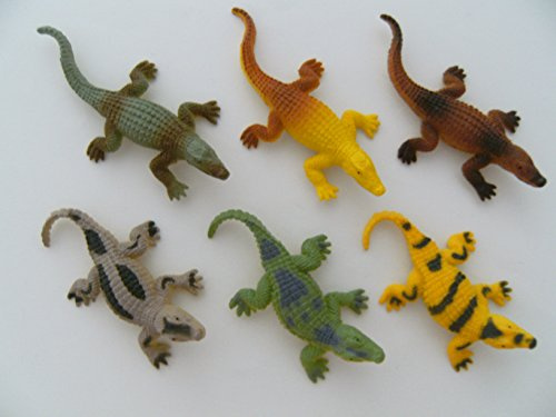 Krokodile 8cm 6erSet Krokodil Gummikrokodil Gummikrokodile Spielzeug Tiere