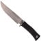 Muela Cuchillo ELK-14G hoja de acero MoVa de 14,7 cm y empuñadura de goma para Caza, Pesca, Supervivencia y Bushcraft Realizado en Ciudad Real + Portabotellas de regalo