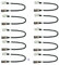 MYIW Segel-Kappen für Herren,Cap Catch Clip Sicherung Hutband für Hut und Mütze,Packung zehn Stück (B)