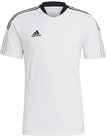 Adidas Herren TIRO 21 Training Jersey Kurzarm-Shirt, Weiß, XL