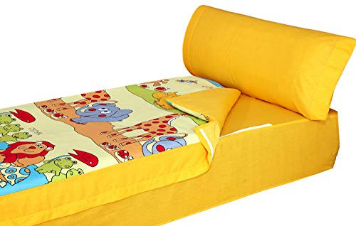 Montse Interiors, S.L. Saco nórdico Estampado con Cremallera y Bajera Ajustable (para Cama de 90x190/200, Animals)