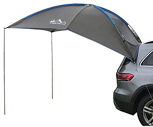 BNHHB Car Awning Tent Sun Shelter, Portable Auto Canopy Camper Trailer Tent Waterproof Rear Account Side Account Tents Camping Tent Shade Tent For Camping Self-Driving Traveling Tent Awning