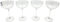 Lot de 4 verres à cocktail expresso Martini 240 ml – Soucoupe en verre transparent – Verres à pied soufflés à la main – Parfait pour chaque célébration