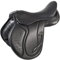 PFIFF 102871 Vielseitigkeits-Sattel Linus, Ledersattel halbtiefer Sitz, Schwarz Full 18 Zoll
