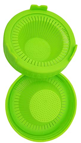 Sprossendeckel Mason Jar Sprouting Lids for Wide Mouth Mason Jars Grow Bean Sprouts Alfalfa Salad Spouts and More (86 mm/3,4 Zoll Grün)