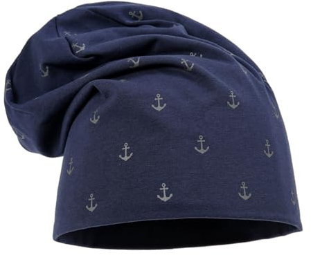 Leoberg Unisex Beanie Mütze Damen Herren - Leichte Kopfbedeckung in 158007-Blau-39