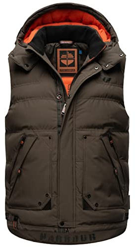 STONE HARBOUR Herren Steppweste mit Abnehmbarer Kapuze Egoor S-3XL