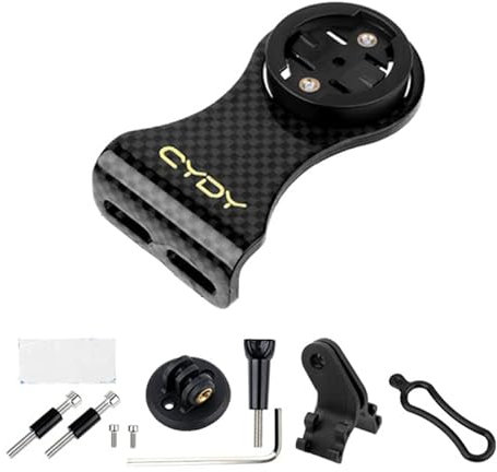 Palumma Bike Computer Mount for Garmin Mount, Carbon Cycle Computer Handle Bar Mount, Extended Out-front Bike Holder for Garmin series Cycling Computer(for Garmin)