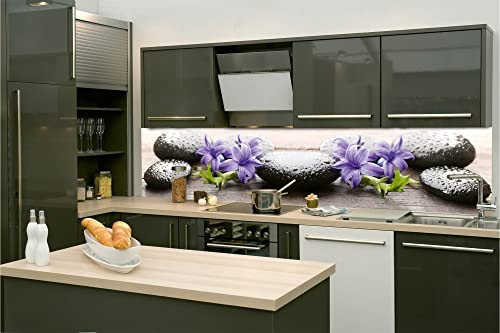Dimex Küchenrückwand Folie selbstklebend Spa Hot Stones | Klebefolie - Dekofolie - Spritzschutz für Küche | Made in EU - 180 cm x 60 cm