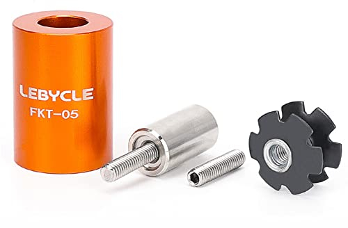 YAEOSNSI 4PCS Bicycle Fork Star Nut Set Bike Headset Star Nut Bike Fork Installer for Mountain Road Bike Hybrid Bike…