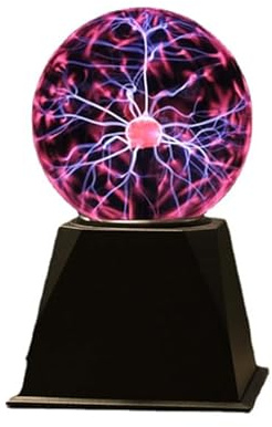 Plasmakugel - 3/4/5/6/8 Zoll - Statische Elektrizität Touch Voice Control Ball - Nebula, Donner Blitz, USB Batterien Dual Netzteil - für Partys, Dekorationen, Requisite, Zuhause, STEM (5 Zoll)
