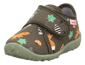Superfit Baby Mädchen SPOTTY Hausschuhe, GRÜN/MEHRFARBIG 7020, 21 EU