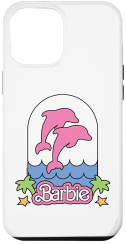 Coque pour iPhone 15 Pro Max Barbie - Logo Dauphins Rose