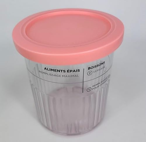 Diealles Shine Recipientes de Helado para Ninja Creami Deluxe Pints, 4 Piezas Recipiente de Helado para NC501 NC500, Contenedores de Pinta con Tapas, Apto para Lavavajillas