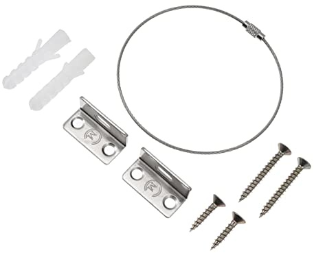 Babysicherheitsvorrichtung Möbelanker 6 Satz Metall Nylon Silber | Easy zu Installieren, Starkes Schraubsystem, Einfache Demontage, Stoßfest, für Haushaltseinsatz, 100kg-300kg
