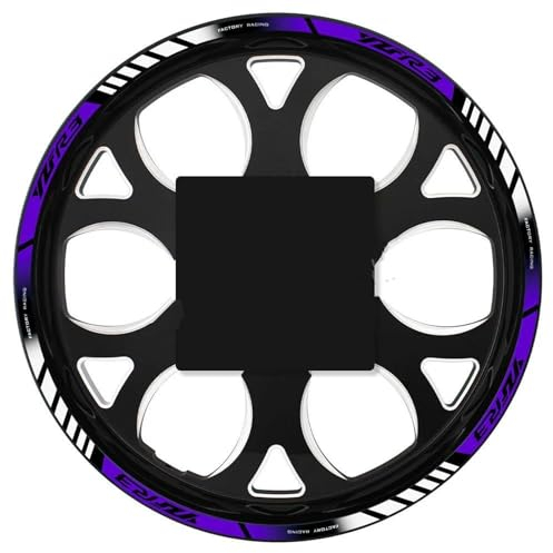 JTWMTY Motorradzubehör Radaufkleber Reflektierende Radaufkleber Abziehbilder Reflektierende Felgen Für R3 YZF-R3 Yzfr3(Style 1)