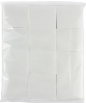 Lot de 1200 tampons en coton non tissés carrés doux et fins non pelucheux pour le visage - Lingettes cosmétiques jetables pour démaquillant, vernis à ongles