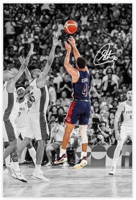 GJHTQLP Stephen Curry Poster auf Leinwand, Schlafzimmer, Dekoration, Landschaft, Büro, Raumdekoration, Geschenk, 30 x 45 cm