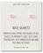 Philip Jones Sterling Silver Rose Quartz Gemstone Earrings with Quote Card