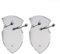 FOVAOK 2pcs Acrylic Swords and Axes Wall Mount Holder Vertical Display Decorative Rack(Clear)