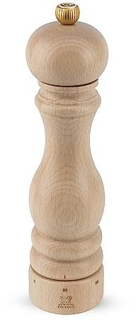 PEUGEOT - Moulin à Sel Paris u'Select 22 cm - 6 Réglages de Moutures - Innovation Sel Glace, Mécanisme Zirlion - En Bois Labellisé PEFC - Fabrication Française - Coloris Naturel