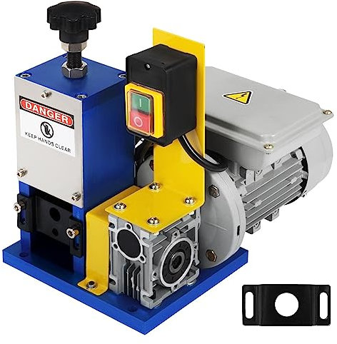 Machine à dénuder les fils électriques Dénudeur de câbles portable 1.5-25mm 180W for le recyclage des déchets de cuivre,Améliorez votre efficacité(Dark Blue)