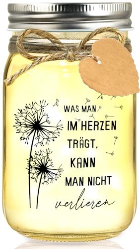 Hiipeefeel Trauergeschenk für Hinterbliebene, LED Flaschenlichtht | Trauerlicht Grab Deko Lieblingsmensch Gedenkgeschenk Beileidsgeschenke Kondolenz Verstorbene, Trost Geschenke für Verstorbene