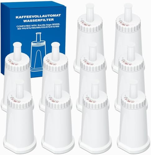 Mutital Sage Wasserfilter Ersatz für SES Kaffeevollautomat, Ersatz für Sage Barista Express Pro Wasserfilter, Water Filter für SES810/SES880/SES920/SES980/SES990/SES875/SES008/BES008 (10 Stück)